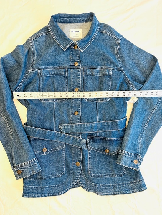 NWT Old Navy Women’s Denim Belted Jacket - Picture 6 of 14